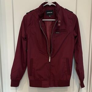 Members Only Women’s Iconic Racer Jacket Slim Fit Burgundy NWT